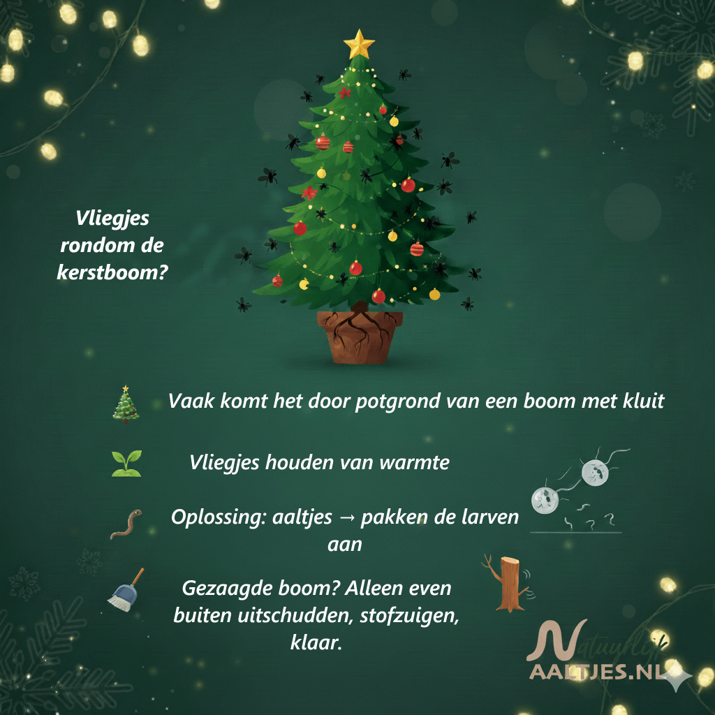 250 miljoen aaltjes uitzetten - aaltjes-kerstboom-vliegjes